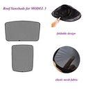Topfit Sunroof Sunshade Compatible with Tesla Model 3 2 of Set Black - Brand New