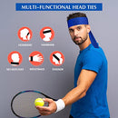 WILLBOND 12 PIECES TENNIS TIE HEADBAND HAIR BAND UNISEX - BLUE - Like New