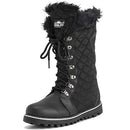 Polar Products Women Quilted Comfy Winter Boot Black/Black Nylon Size: US10/EU41 - Brand New