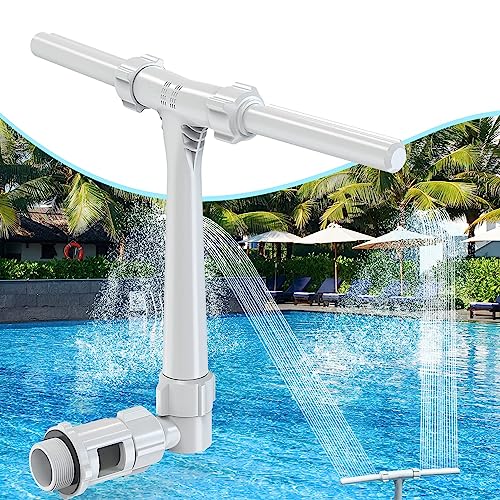POOLHACKER POOL FOUNTAIN DUAL SPRAY WATER FOUNTAINS FOR ABOVE GROUND/INGROUND - Like New