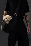 NOAH & PAW DOG SLING CARRIER SMALL DOGS 5-18LB, SMALL DOGS/CATS - BLACK - Like New
