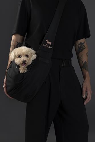 NOAH & PAW DOG SLING CARRIER FOR SMALL DOGS 5-18LB - BLACK - Brand New