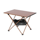 ALPCOUR PORTABLE CAMPING TABLE – SIDE TABLE IN A BAG - MEDIUM - COFFEE - Like New