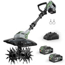 ENDUTOOLS CORDLESS GARDEN TILLER CULTIVATOR FOR LAWN, 20V DUAL BATTERY - Like New
