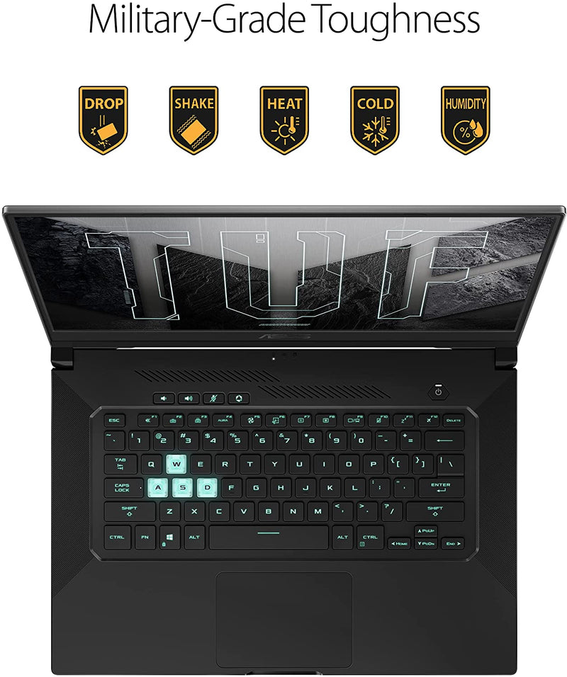 ASUS TUF Dash 15.6” FHD i7-11370H 8 512GB SSD RTX 3050 Ti ‎TUF516PE-AB73 - GRAY - Like New