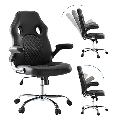 JHK GAMING CHAIR ERGONOMIC OFFICE CHAIR PU LEATHER CHAIR JHK-C-3397-BK - BLACK - Like New