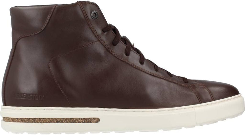 BIRKENSTOCK BEND MID NATURAL LEATHER SNEAKERS - MEN 8, WOMEN 10, ROAST, 1020763 - Like New