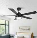 PARROT UNCLE 52 IN"  INTEGRATED LED FAN LIGHT REMOTE CONTROL - BROWN/BLACK - Like New