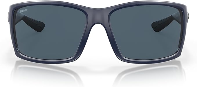 Costa Del Mar Men's Reefton Rectangular Sunglasses 06S9007 - MATTE BLUE/GREY - Like New