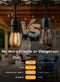 MINETOM 25 PACK S14 LED 0.6W RPLACEMENT LIGHT BULBS - WARM DIMMABLE E26 BASE - Brand New