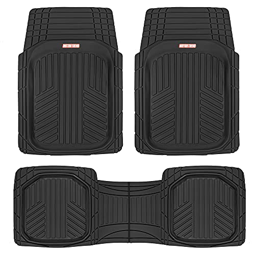 MOTOR TREND BLACK UNIVERSAL FLOOR MAT SET, BLACK - Like New