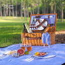 CALIFORNIA PICNIC Picnic Basket for 4 People | Complete Picnic Set - NEW - Brand New