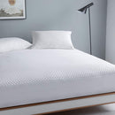 REAKS KING SIZE BED WATERPROOF MATTRESS PROTECTOR-COOLING MATTRESS COVER WHITE - Brand New
