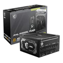 MSI MAG A1000GL PCIE5 Fully Modular Gaming 1000W Power Supply 80+ Gold - BLACK - Brand New