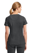 Cherokee Infinity Womens Mock Wrap Scrub Top - 2625A - Size S - Black - Brand New