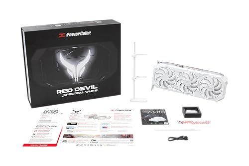 PowerColor Red Devil Spectral White AMD Radeon RX 9070 XT 16GB GDDR6 - Like New