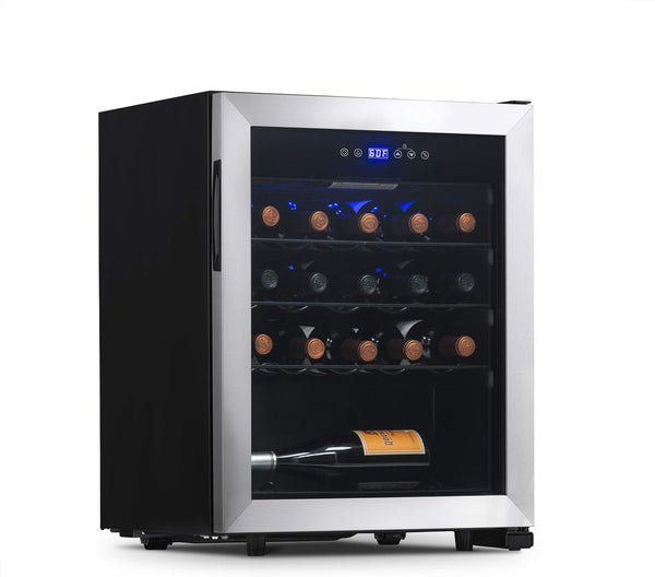 NewAir Wine Cooler and Refrigerator 23 Bottle NWC023SS00 - Black/Stainless Steel Like New