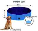 ZONETECH ZONE TECH FOLD-ABLE PET DOG SWIMMING POOL - PREMIUM - BLUE - Like New