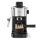 XIXUBX6 Bar Espresso Machine, 800W Steamer Cup Warmer, BDC002A - Black/Silver - Like New