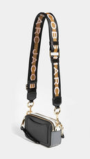 Marc Jacobs Women's The Snapshot MJ Cross Body Bag - New Black Multi - Brand New