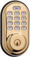 Yale Security Electronic Push Button Deadbolt - Polished Brass/ Gold Like New