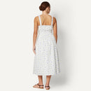 AMAZON X SOFIA GRAINGE MOMMY & ME SATEEN DRESSES IVORY BLUE SIZE SMALL - Brand New