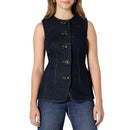 AEWM86473F25 Amazon Essentials women's regular-fit denim vest size 6x - Brand New