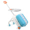 JOYTRAVEL KIDS RIDE-ON LUGGAGE SUITCASE, CARRY ON TROLLEY LUGGAGE - LIGHTBLUE - Like New