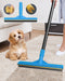 FAYTTYE CARPET RAKE FOR PET HAIR REMOVAL (57" EXTRA LARGE) - BLUE - Like New