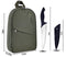 CAMPING EQUIPMENT COOKING UTENSILS SET PORTABLE PICNIC COOKWARE - GREEN - Like New