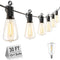 Brightown LED Outdoor String Lights 30FT for Patio with 16 - Scratch & Dent