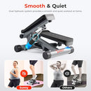 Sunny Health & Fitness Mini Stepper for Exercise at Home - Gray - Like New
