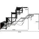 AVITEC PORTABLE 4 STEP PET STAIRS - BLACK - Like New