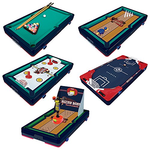 FRANKLIN SPORTS TABLE TOP GAME SET - 5-IN-1 SPORTS CENTER GAME - MULTICOLOR - Like New