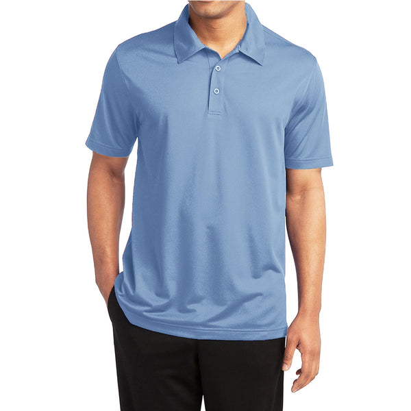 GALAXY BY HARVIC ME DRY FIT MOISTURE-WICKING POLO SHIRT - SIZE: XXL - LT. BLUE - Brand New