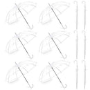 Liberty Imports Pack of 12 Wedding Style Stick Umbrellas 46" Large Canopy - Brand New