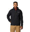 WM6044 COLUMBIA MEN'S ASCENDER SOFTSHELL FULL ZIP RAIN JACKET BLACK MEDIUM - Brand New