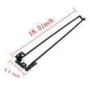 RanBB 13.85" / 18.5" Set of 4 2-Rod Black Solid Hairpin Legs (18.5”) - Brand New