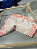 PAOPO PET HAMMOCK PINK WHITE PLAID 19" BY 19" - PINK/WHITE - Like New