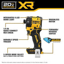 DEWALT 20V MAX 1/4 HYDRAULIC IMPACT DRIVER QUIET BRUSHLESS TOOL ONLY - YELLOW - Like New