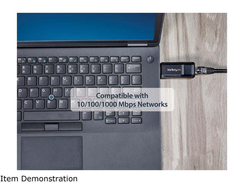 StarTech.com USB 3.0 to Gigabit Ethernet NIC Network Adapter - 10/100/1000 Mbps