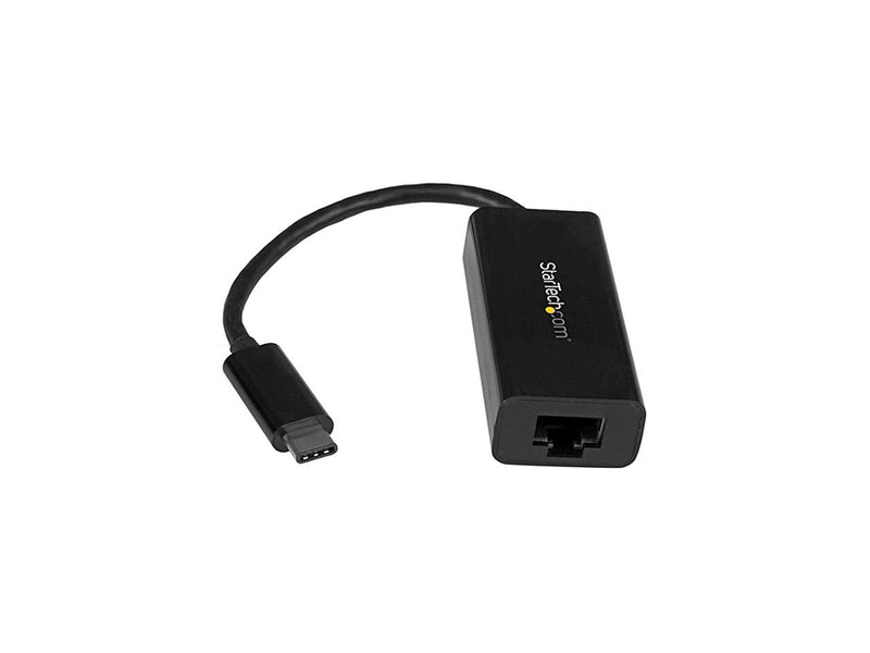 StarTech US1GC30B USB-C to Gigabit Ethernet Adapter - Black - Thunderbolt 3 Port