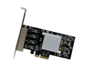 StarTech ST4000SPEXI 4-Port Gigabit Ethernet Network Card - PCI Express, Intel