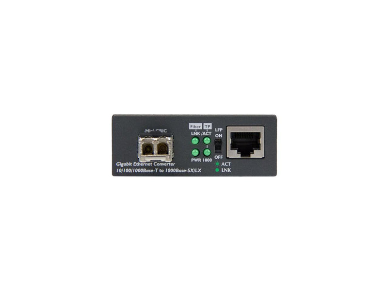 StarTech.com Gigabit Ethernet Fiber Media Converter - Compact - 850nm MM LC -