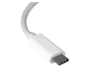 StarTech.com US1GC30W USB C to Gigabit Ethernet Adapter - White - USB 3.1 to