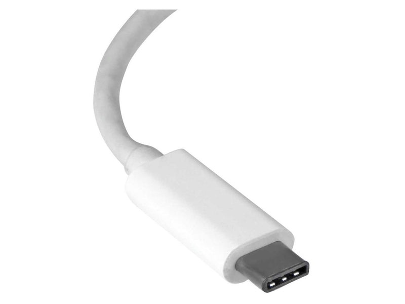 StarTech.com US1GC30W USB C to Gigabit Ethernet Adapter - White - USB 3.1 to