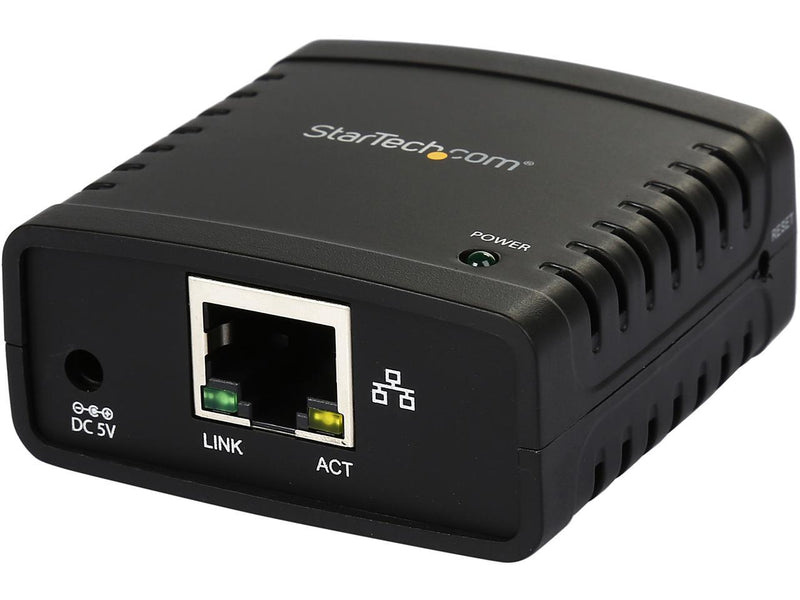 STARTECH PM1115U2 10/100 Mbps Ethernet to USB 2.0 Network LPR Print Server