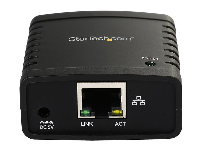 STARTECH PM1115U2 10/100 Mbps Ethernet to USB 2.0 Network LPR Print Server