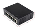 StarTech.com IESC1G50UP Industrial 5 Port Gigabit PoE Switch - 30W - Power Over