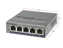 NETGEAR 5-Port Gigabit Ethernet Plus Switch (GS105Ev2) - Desktop, and ProSAFE
